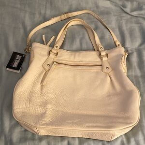 Jack George NWT Rare Lexington Collection Jessica Satchel Tote in Ivory